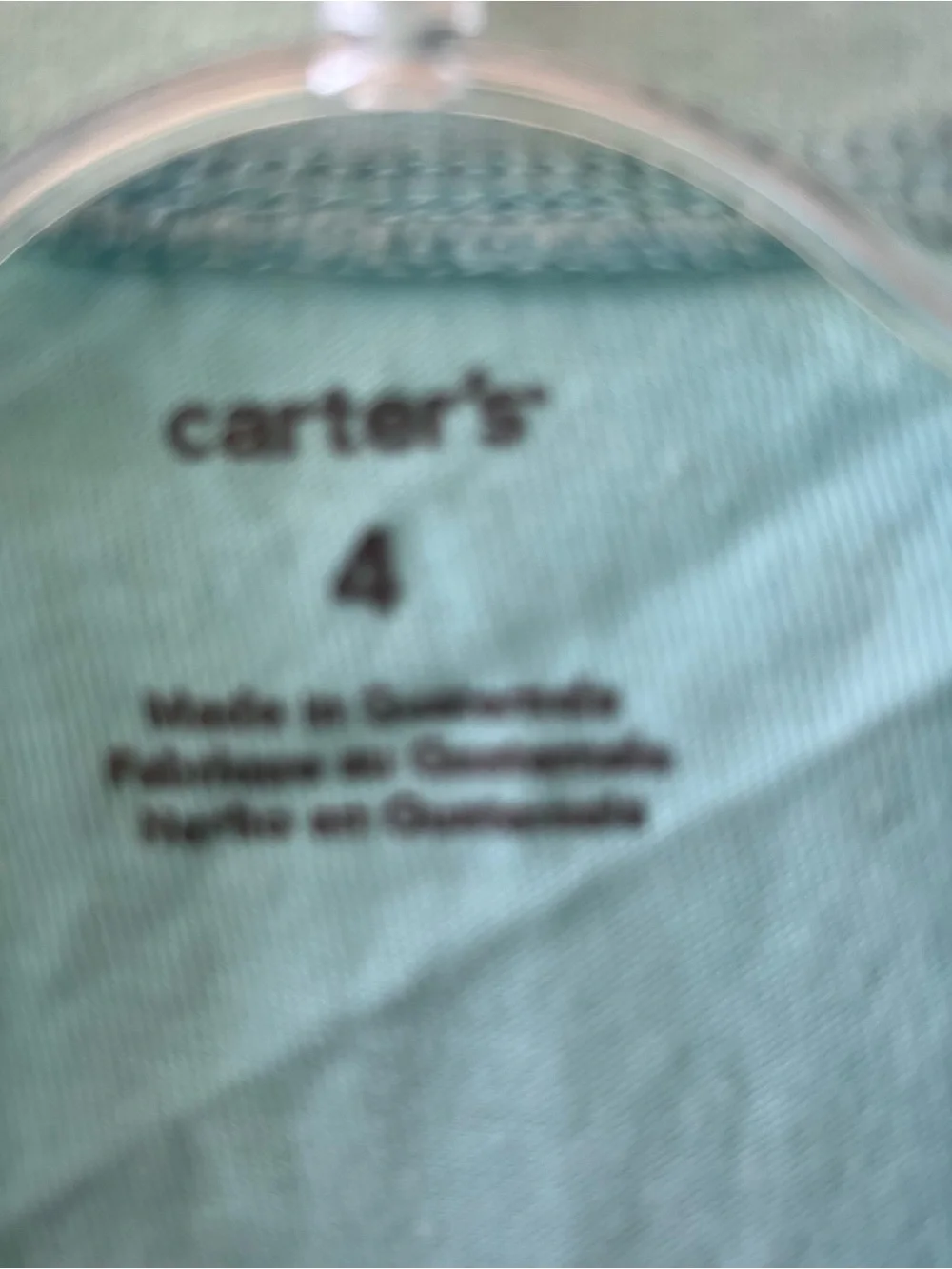 Carter's Light Blue Tee with Hot Pink Palm Graphic
